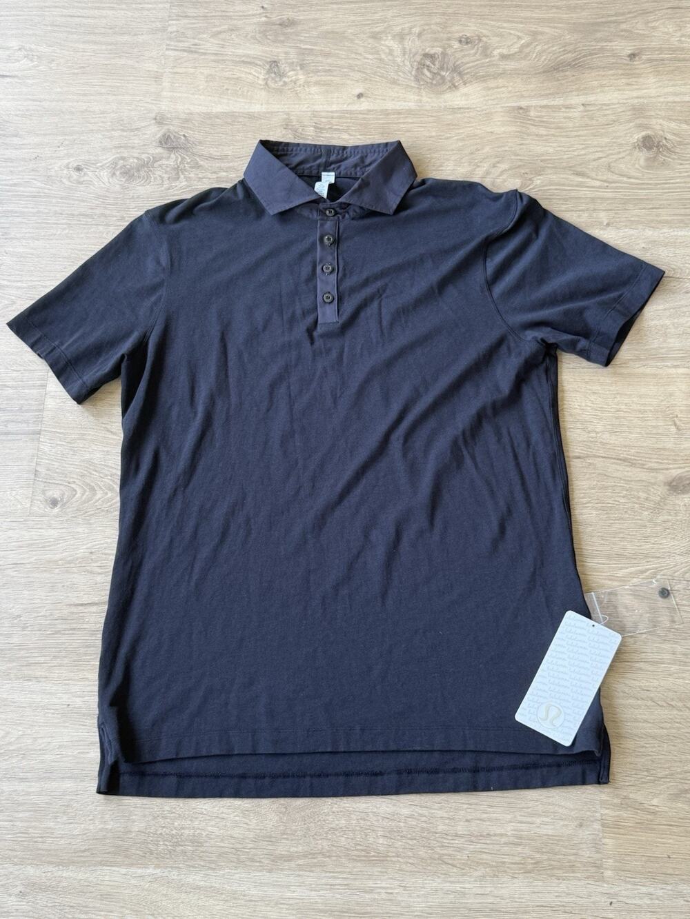 New With Tags Lululemon Freestyle Polo Shirt Men’s XXL Black M3603S